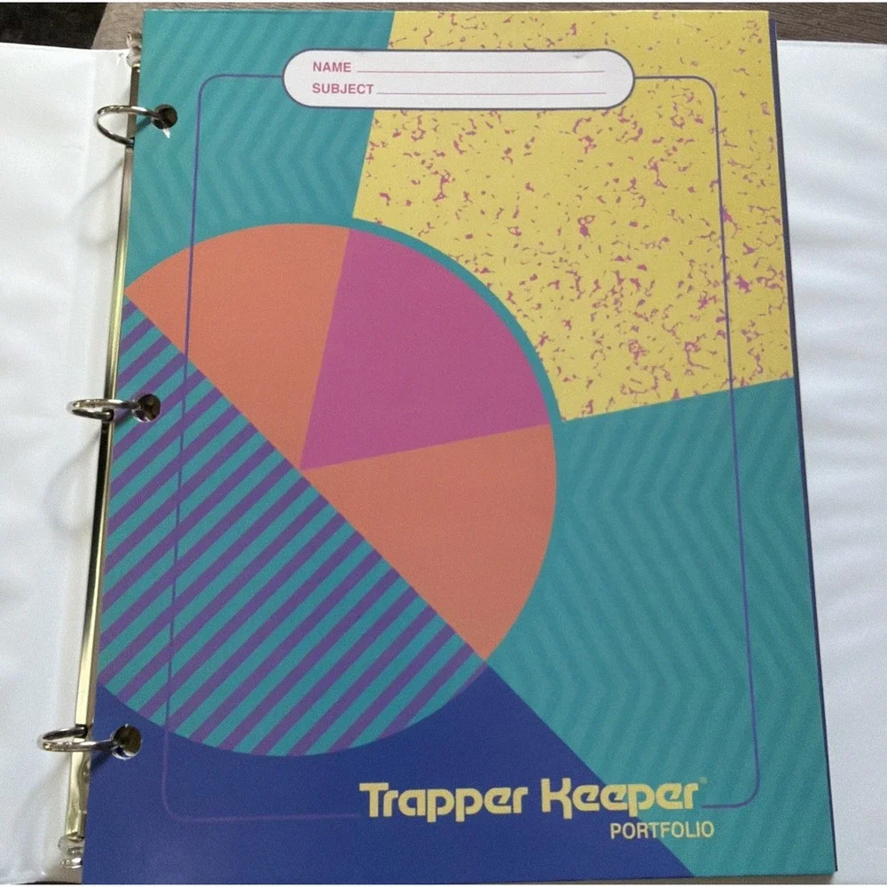 Mead Retro 80s Trapper Keeper Colorblock 3 Ring Binder – Original Design